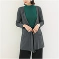 thumbnail image 3 of Neewe Womens Casual Lightweight Long Sleeve Cardigan Soft Drape Open Front Fall Dusters, 3 of 6
