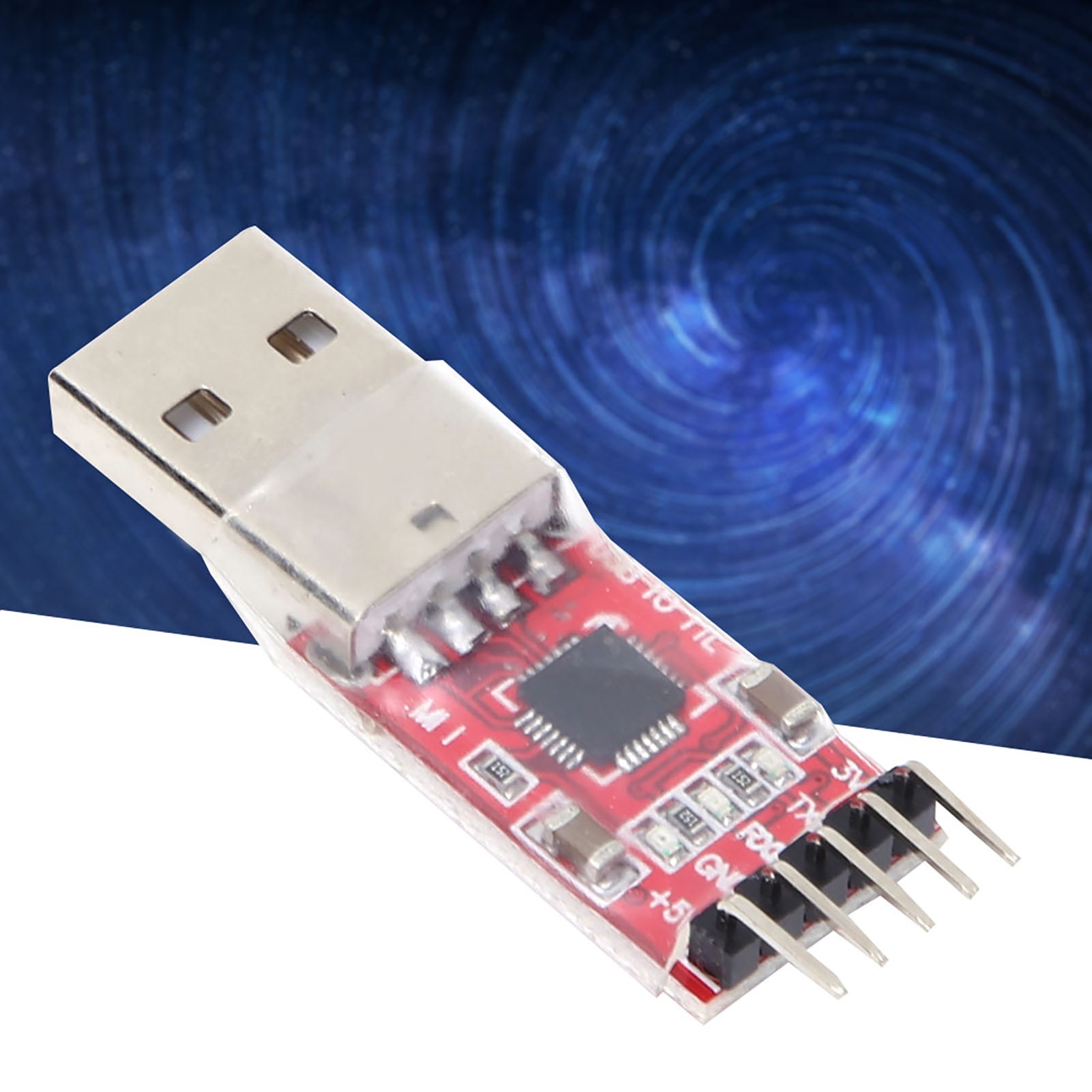 USB To TTL Serial Module With LED Indicator Serial Adapter 300bps