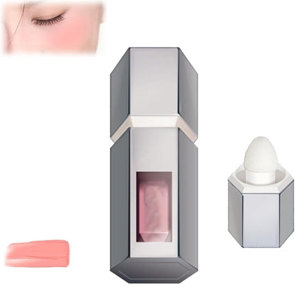 Aztk Liquid Blush, Aztk Jello Color Liquid Blush, Aztk Blush Highlight Contour 3 In 1, Liquid Blush with Sponge Head, Matte Nude Makeup Blusher Cream (Color06)