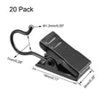 thumbnail image 2 of Curtain Clip Hook Set Clips for Photos Home Decoration 0.71"*0.35" 20 Pack Black, 2 of 7
