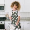 thumbnail image 4 of Dark Green Princess Castle Rainbow Pattern Kids Aprons for Girls and Boys,Adjustable Neck Strap Toddler Aprons for Kids Cooking Baking, 4 of 7