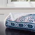 thumbnail image 2 of Lavish Home Fleece Sherpa Blanket Throw, Snowflakes, 2 of 2
