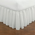 thumbnail image 4 of Fresh Ideas Traditiol White Ruffled Cotton Bed Skirt, California King, 4 of 5