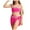 Hot Pink, variant on Girls Swimsuit 2 Piece Color Block Teen Bathing Suit Girl's Bikini Set Size 9-16Y Summer Girls Swimsuits 10-11 Years,Light Green