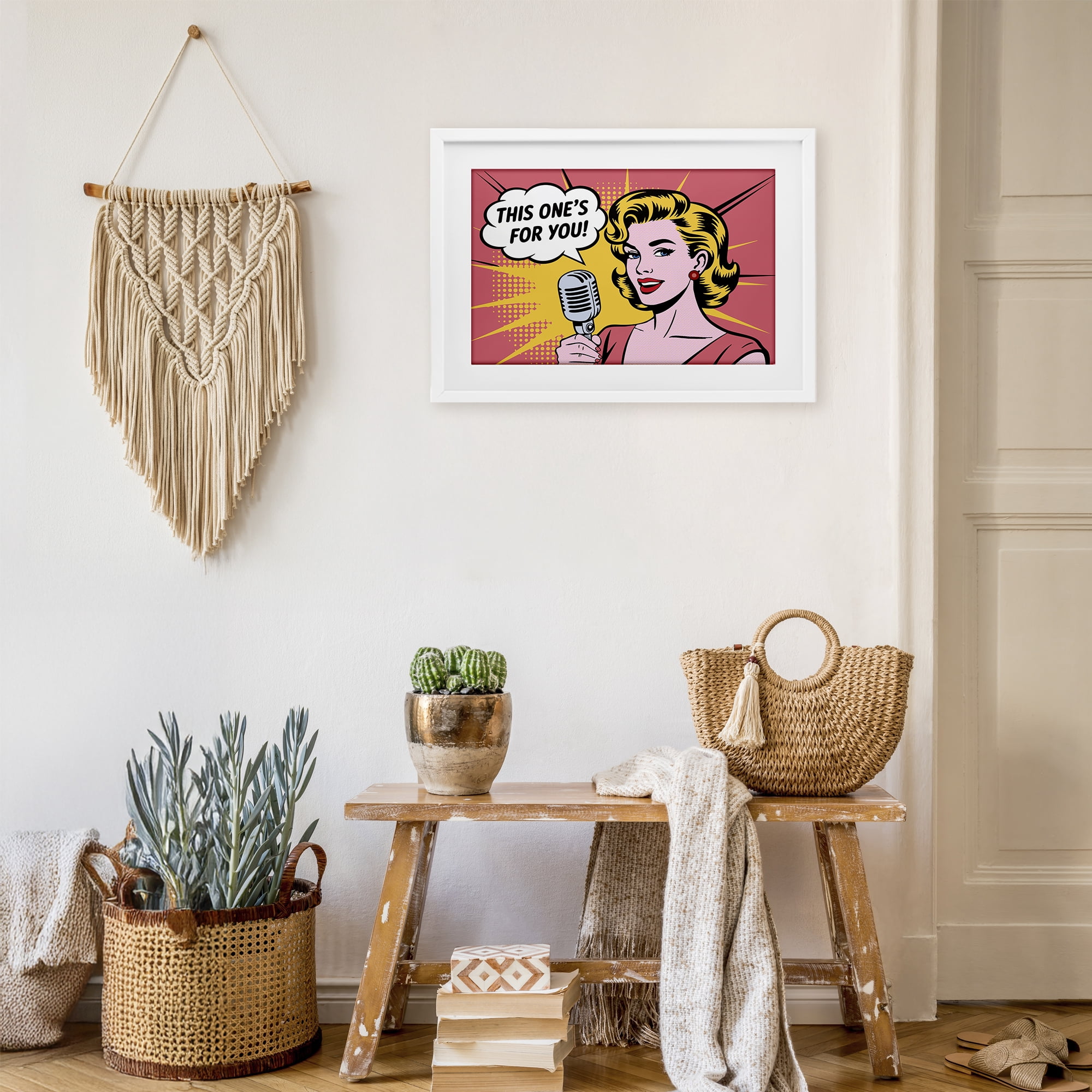 Stupell Industries This One's For You White Framed Print Under Glass, design by Andreas Magnusson