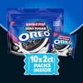 thumbnail image 5 of OREO Double Stuf Zero Sugar Chocolate Sandwich Cookies, 10 Snack Packs, 10.3 oz Bags, 5 of 5