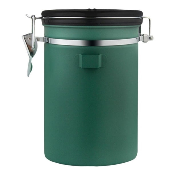 Bote de café hermético Lata De Leche En Polvo Hermética 1800ml Bote De Café De Azúcar Portátil Para Cocina Verde Verde Magideal Bote de café hermético