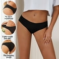thumbnail image 3 of GY Seamless Thong for women, Low-Rise Panties, No Show Stretch Underwear, 4 Pack, Muticolor L, 3 of 5