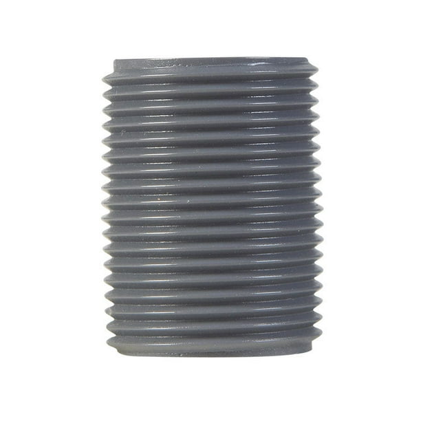 Close Nipple BK Products Schedule 80 PVC 3/4 pulgadas MPT (x10)