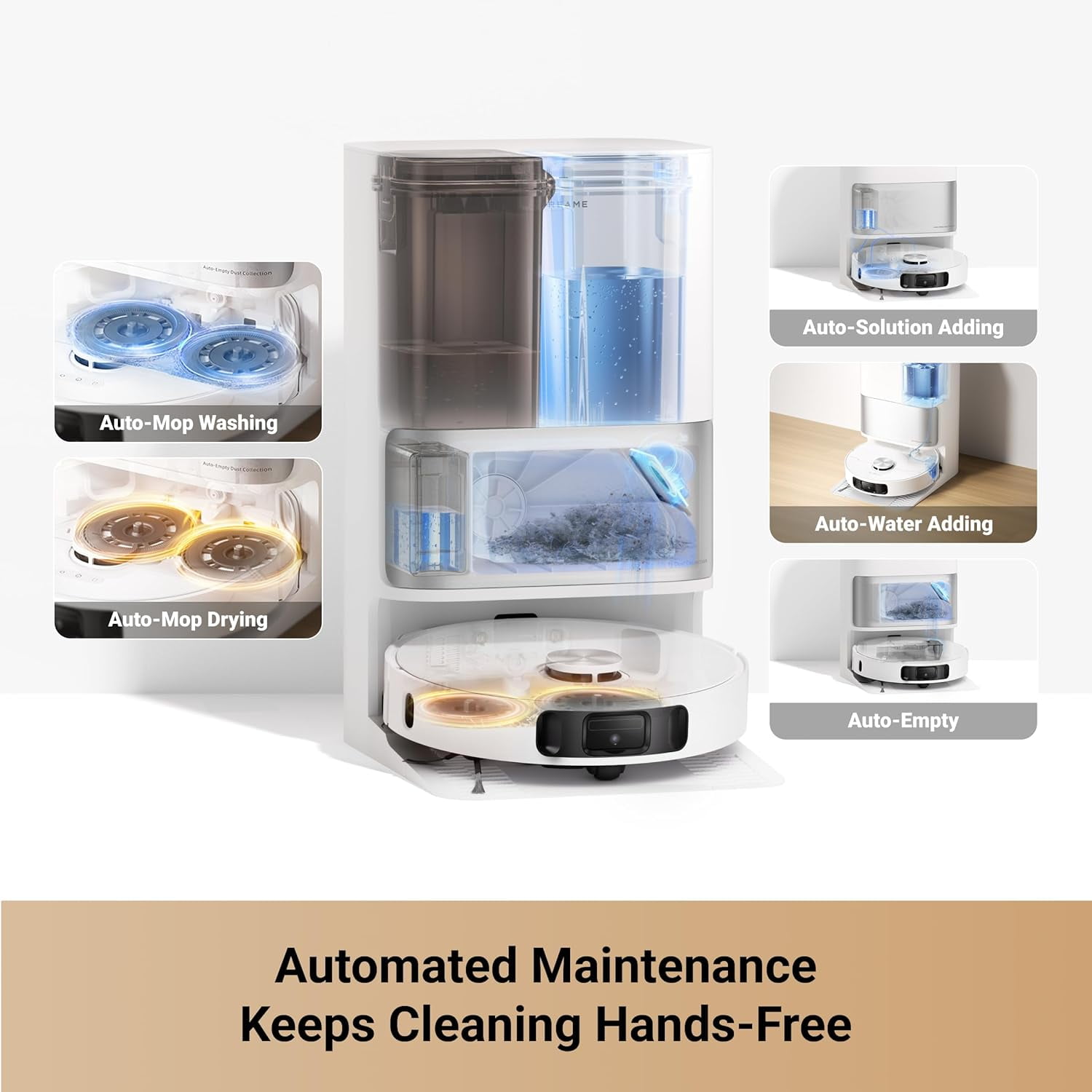 Dreame L10s Ultra Gen 2 Robot Vacuum and Mop, 10000Pa Suction, MopExtend Tech, All-in-One Base Station, 75 Days Auto-Empty, Mop Self-Wash and Dry