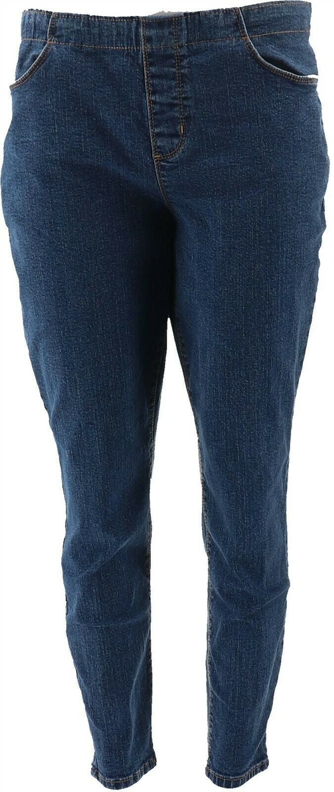 rebecca malone 5 pocket pull on jeans