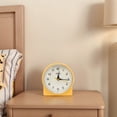 thumbnail image 2 of Unique Bargains Retro-style Semi-Circular Table Alarm Clock Yellow 4.1"L x 2.6"W x 4.6"H, 2 of 7