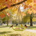 thumbnail image 4 of Hanging Bird Bath Feeder Food Tray Birds Feeds for Feeding Hummingbird, Bluebird, Cardinal, Squirrels, Doves, Seed Holder, Outside Outdoor Garden Decoration for Attracting Wild Birds, 4 of 6