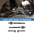 thumbnail image 3 of 4pcs Front Inner Outer Tie Rod Ends Kit Suspension Steering Tie Rod End for Suzuki Swift+ Drag Link, 3 of 7