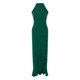 thumbnail image 5 of Vestido largo sin mangas con volantes y abertura para mujer - Vestido de noche sexy con abertura, poliéster-spandex, S-XXL, 5 of 6