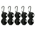 thumbnail image 4 of Ball Double Couvercle en Silicone, Support de Protection Portable 5 Pcs pour Aire de Jeux Jaune, Rouge, Noir, 4 of 8