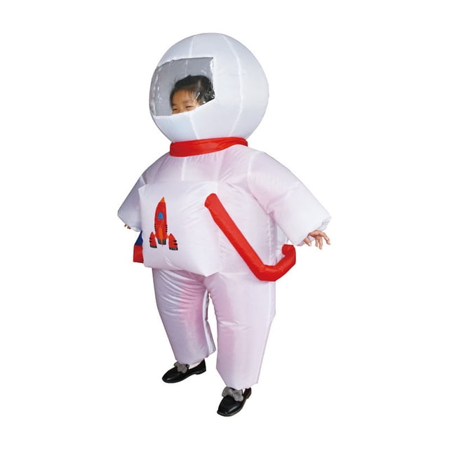 Disfraz inflable divertido de tiburón azul para Halloween, muñeco de dibujos animados, astronauta inflable