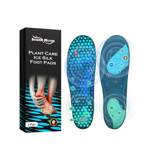 FcBaudy Anions Insole Plant Care Ice Silk Insole Breathable Soles Magnetic Massaging Insole Insoles Insoles