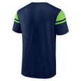 thumbnail image 3 of Men's Fanatics College Navy Seattle Seahawks Old School Play Slub T-Shirt, 3 of 3