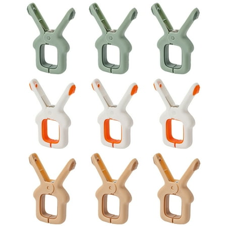 

9-Pack Chair Towel Clips for Secure Sunbathing Quilt Drying & Laundry Hang-ups Perfect for Clotheslines & Racks Beach Ready