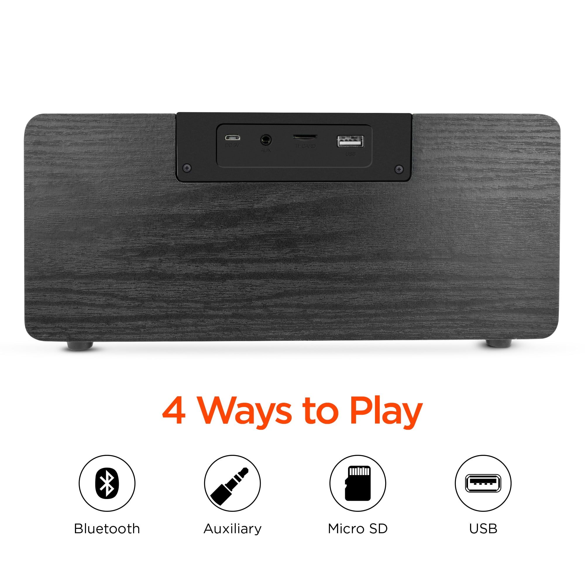 Hypergear 15259 Fabrix 2 8-watt Portable Bluetooth Speaker With Microphone, Black