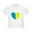White, variant on - I Stand With Ukraine Heart T Shirt - Cute Toddler T-Shirt, 100% Cotton