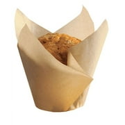 Natural Elegant Tulip Cupcake Liner Cups -24Pack