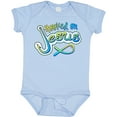 thumbnail image 3 of Inktastic Hooked on Jesus Christian Boys or Girls Baby Bodysuit, 3 of 5
