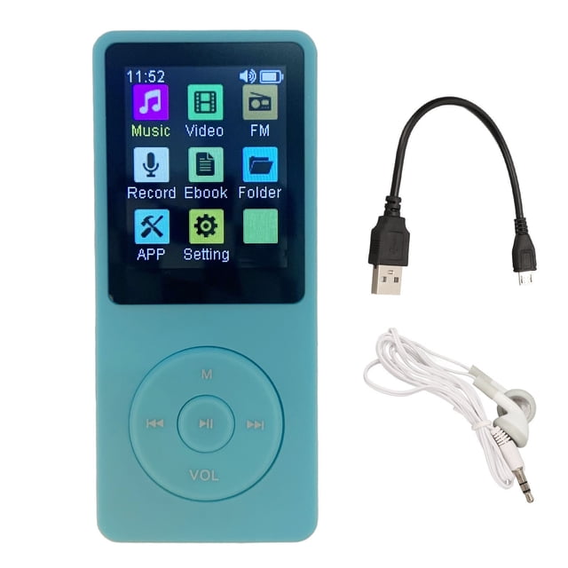 Lecteur de Musique, Lecteur MP4 Portable Support Lecteur de Musique Numérique Lecteur de Musique Multimédia Fonctionnalité Intelligente