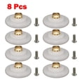 thumbnail image 2 of 8Pcs Replacement Shower Door Rollers / Runners / Wheels Grooved 26Mm Diameter, 2 of 10