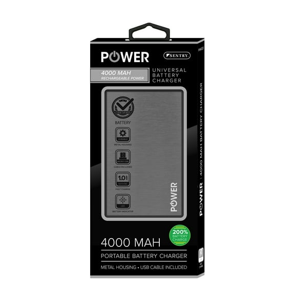 SENTRY 4,000 mAh Universal Battery Powerbank Charger PW4001