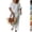 12# White, variant on Women's 2 Piece Drawstring Crew Neck Short Sleeve Top and Wide Leg Pants Set Casual Loose Fit Solid Outfits Summer White XXL