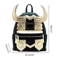 thumbnail image 2 of Serie De Películas Mochila Informal Cosplay Película Clásica Pu Mochila De Cuero Bolso De Hombro Con Doble Correa Guardurnaity AP005879-00, 2 of 6