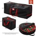 thumbnail image 7 of Ayieyill 3Pcs Christmas Tree Storage Bag, Christmas Tree Bag for 7.5 FT Artificial Trees, Durable Waterproof With Reinforced Carrying Handles (Black), 7 of 7