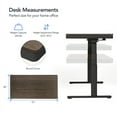 thumbnail image 6 of FLEXISPOT Q8 55"x28" Wireless Charging Dual Motors Standing Desk with Drawers, Dark Bamboo Top Height Adjustable Desk with Cable Management Tray, 6 of 9
