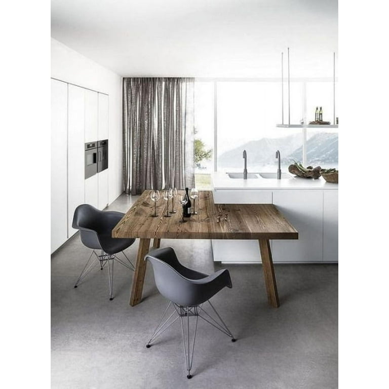 Mid Century Grey Eiffel Dining Chair 2xhome Set Of Gray Mid