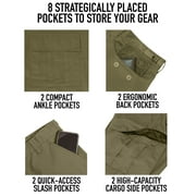 Rothco Vintage Paratrooper Cargo Fatigue Pants,Woodland Camo