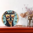 thumbnail image 2 of Dog Sunglasses Circle 10 inch Wall Clocks Non Ticking Easy to Read Battery Decorative for Home Bathroom Kitchen Bedroom Living Room, 2 of 8