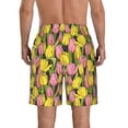 thumbnail image 3 of Naloa Tulips Flowers Men's Beach Shorts, Surfing shorts, Swim trunks, Quick Dry Swim Trunks for Surfing Beach Fun - Medium, 3 of 9