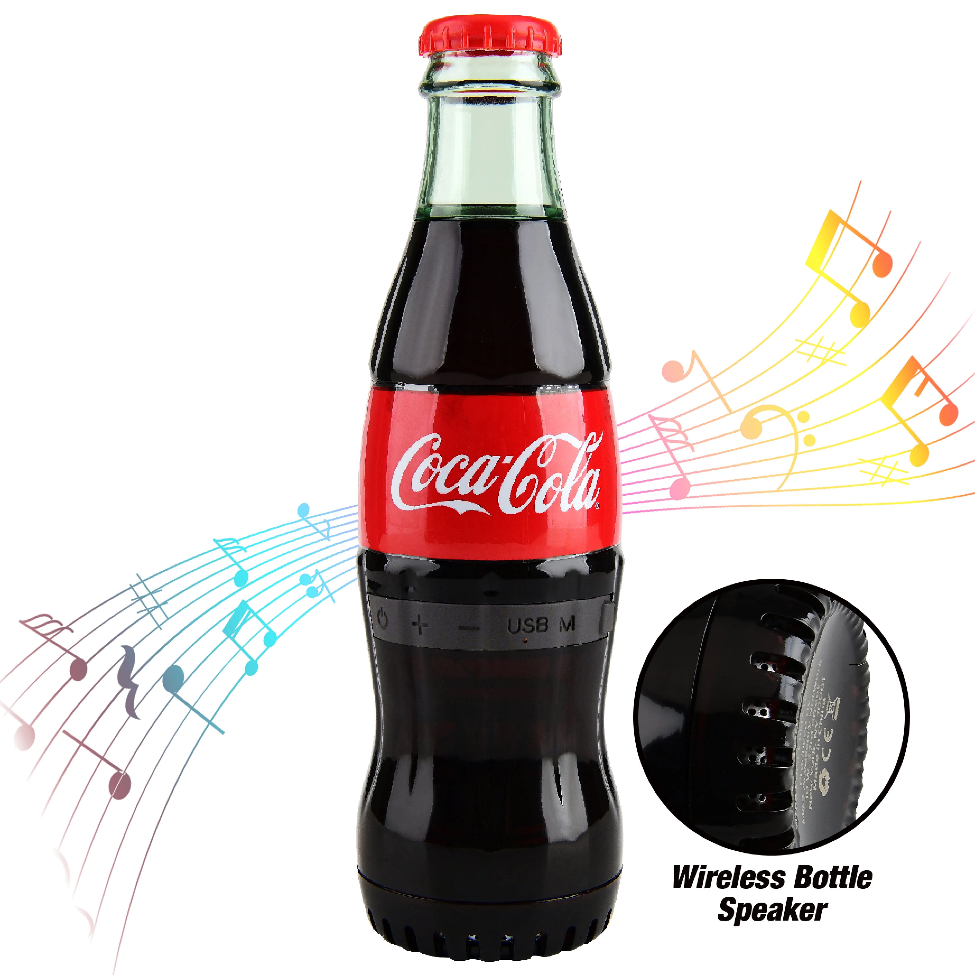 Coca-Cola Mini Party Bluetooth Wireless Speaker with LED Lights