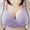 Purple, variant on Patlollav Womens Plus Size Women Striped Bra Wire Free Underwear One-Piece Bra Everyday Underwear