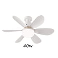 thumbnail image 3 of Toystoory Blanco gran área de barlovento LED Control remoto ventilador con cabezal móvil disipación de calor fuerte y rápida Electrodomésticos 40W, 3 of 6