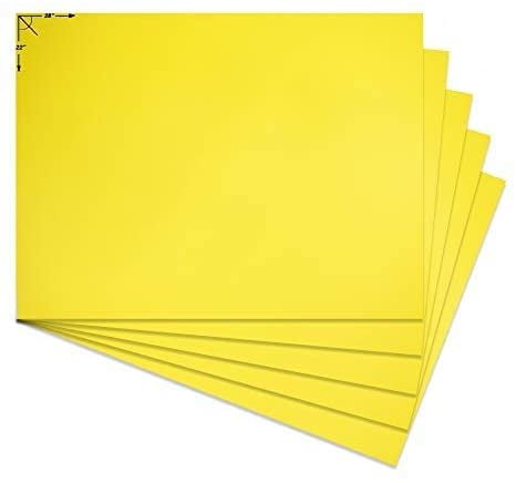 Emraw Poster Board Lightweight Craft Backing Boards for Presentations Office Sign Blank Painting Board Smooth Surface Poster Sheets for School Pack of 5 Magenta