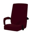 thumbnail image 1 of Justharion Universal Size Velvet Office Chair Cover Easy To Install And Remove Wide Wine Red XL, 1 of 6