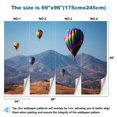 thumbnail image 3 of Peel and Stick Wallpaper Waterproof Hot air Balloons Skinner Lake Temecula California Wall Mural Decor Self Adhesive and Removable 69in x 98in, 3 of 8