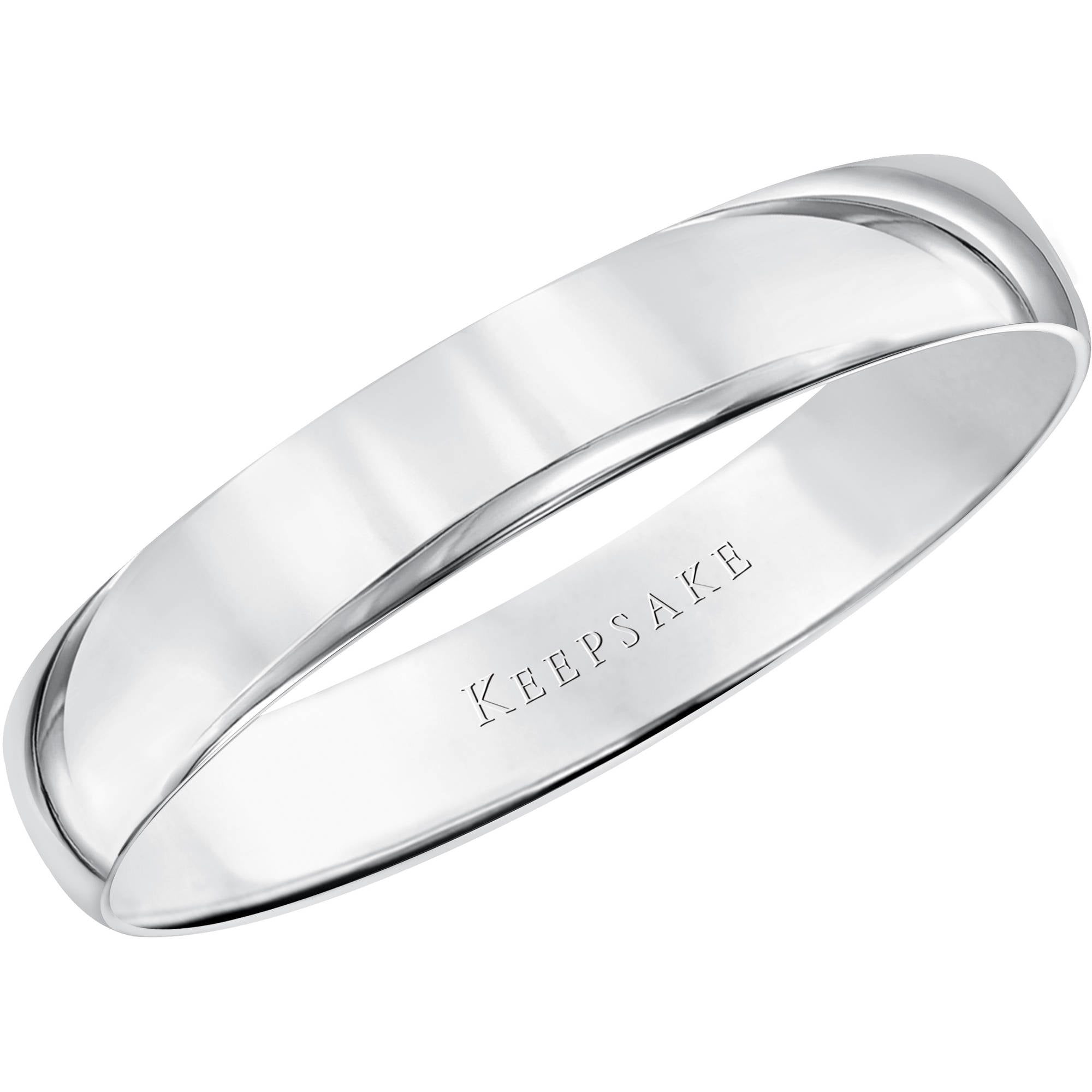 Ladies 10K White Gold Wedding Band Plain Domed Comfort Fit 5mm Wide Ring Sz 5-10 Ladies 10K White Gold Wedding Band Plain Domed Comfort Fit 5mm Wide Ring Sz 5-10