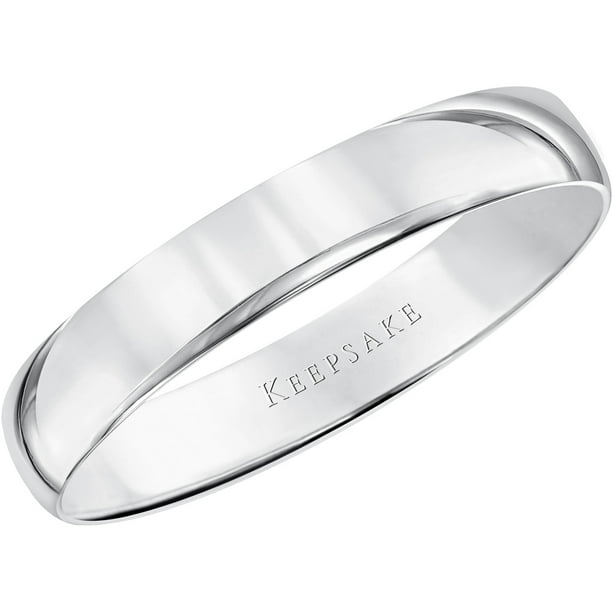 Keepsake Keepsake 10kt White Gold Comfort Fit Wedding Band, 4mm