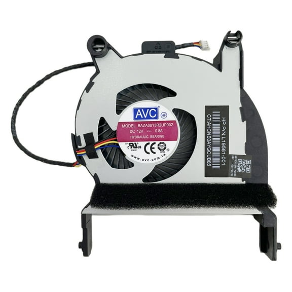CPU Cooling Fan Replacement for HP ProDesk 400G4 400G5 600G4 600G5 405G4 405G5 EliteDesk 800G4 800G5 705G4 705G5 DM Desktop Mini PC AVC Fan P/N: L19561-001 BAZA0813R2UP002 DC 12V 0.8A