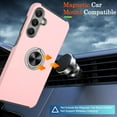 thumbnail image 5 of for Samsung Galaxy A25 5G Phone Case with Screen Protector×2Pcs, Galaxy A25 5G Case with 360°Magnetic Ring Holder Kickstand Phone Case for Samsung A25 5G Case,Pink, 5 of 14