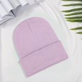thumbnail image 4 of Bonnet d'Hiver Tricoté pour Hommes Bonnet d'Hiver Bonnet d'Hiver Doux Extensible Chapeau Unisexe Chaud avec Protection de l'Oreille pour Hommes Femmes, 4 of 5